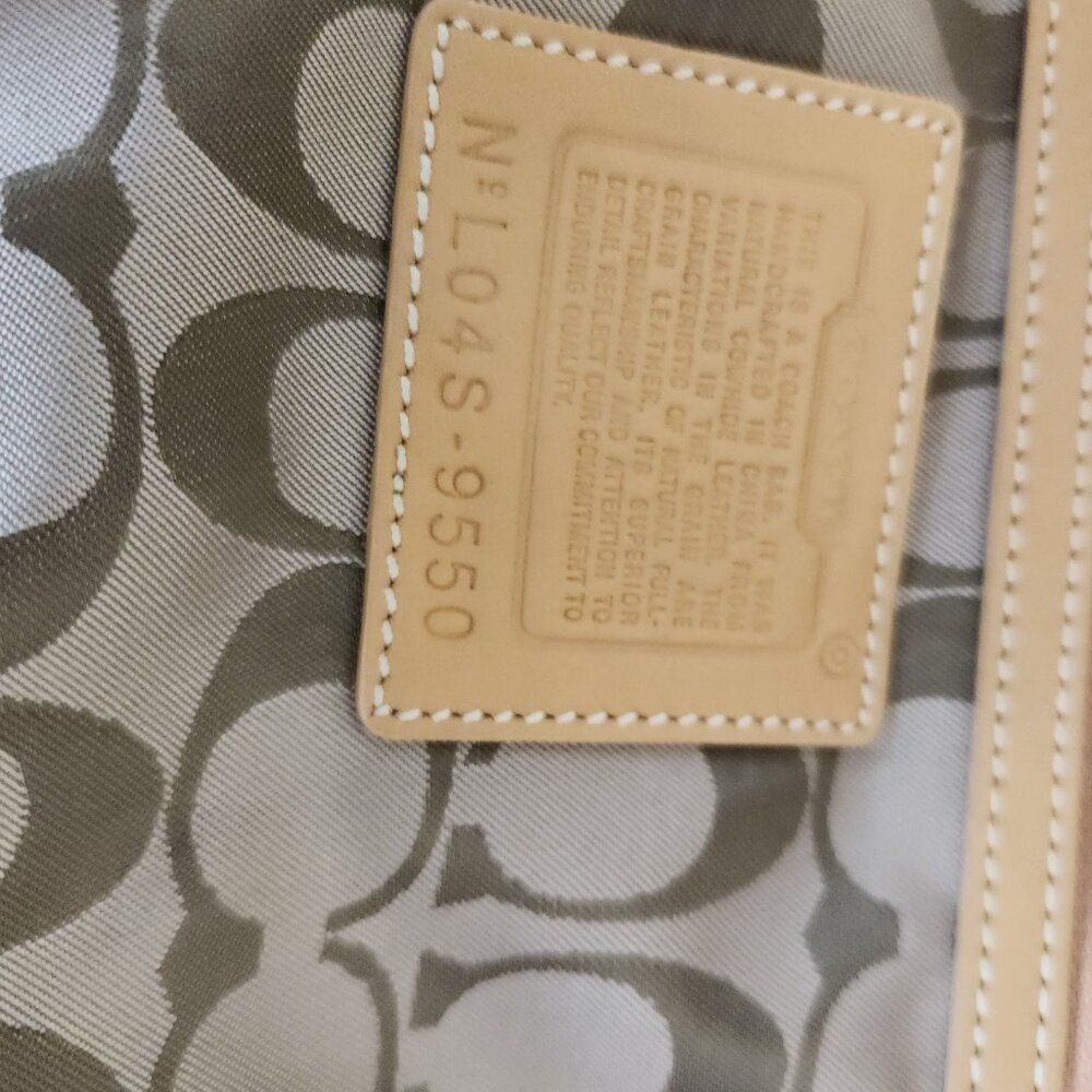 Vintage Rare Coach Hampton Flap Tan Leather Handbag Purse - Picture 13 of 13